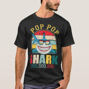 Pop Pop Shark Shirt Father's Day For Pop Pop T-Shi
