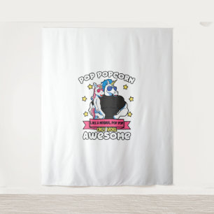 Pop Popcorn 1 Kid Father's Day Pop Pop Unicorn Gra Tapestry
