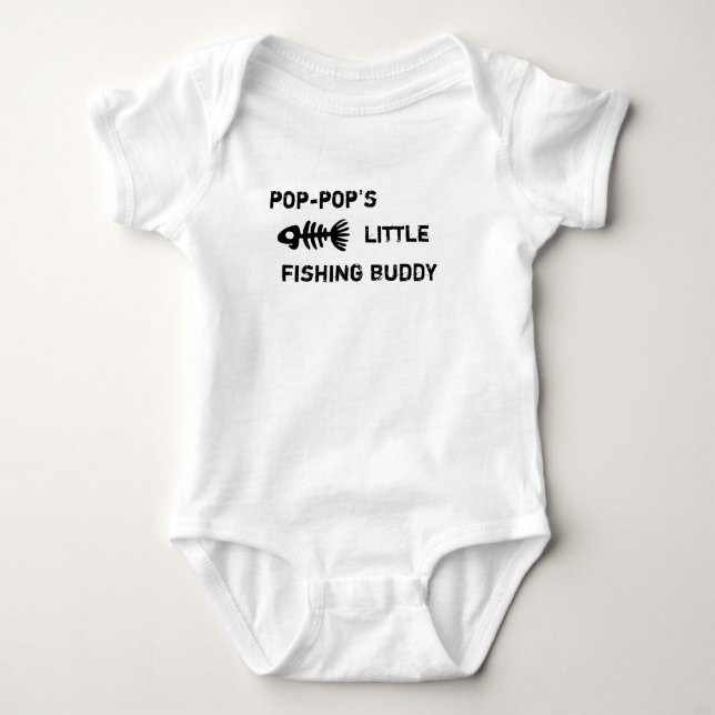 pop-pop's buddy baby bodysuit (Front)