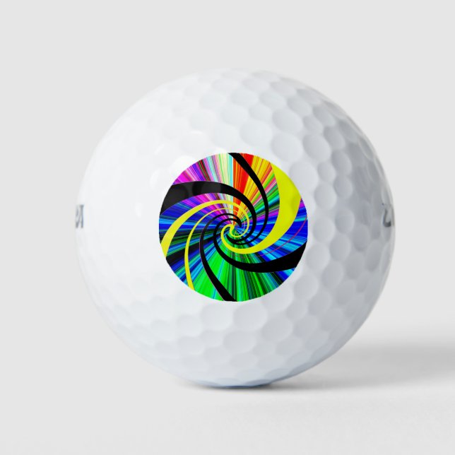 Pop psychedelic golf balls (Front)