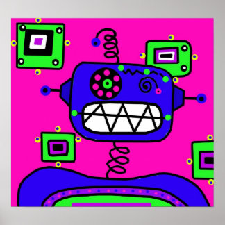 Pop Robot Poster