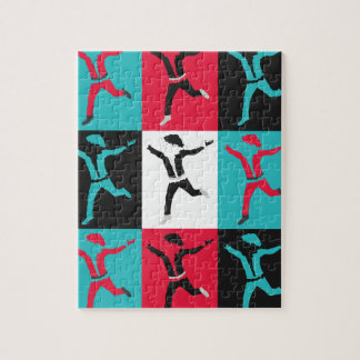 Pop Santa Christmas Art Collection Jigsaw Puzzle