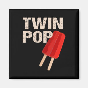 Pop Shirt Gift For Grandpa Twins Dad Fathers Day Magnet