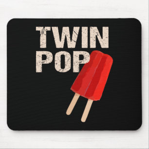 Pop Shirt Gift For Grandpa Twins Dad Fathers Day Mouse Mat