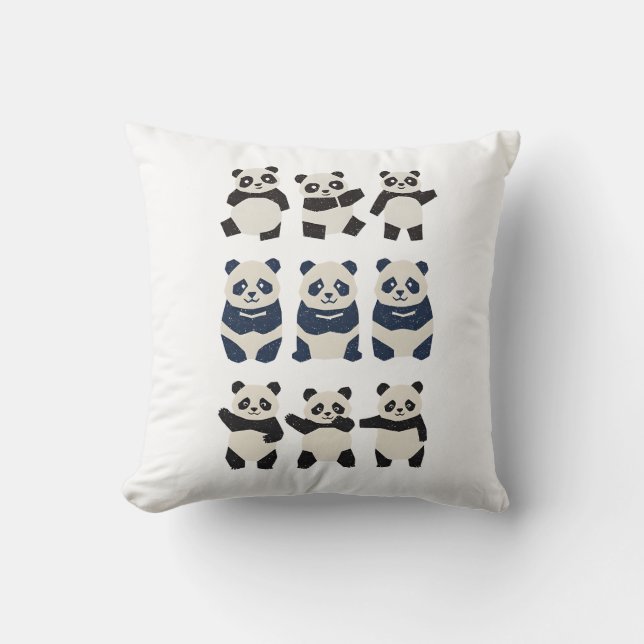 Pop Simple Design ☆ Panda Cushion & Surface Print (Front)