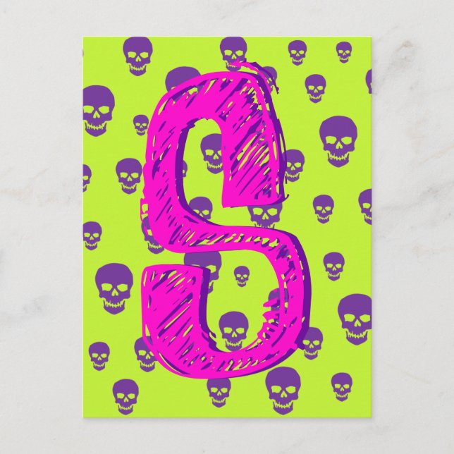Pop Skulls Postcard (Front)