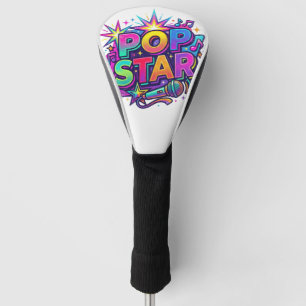 Pop Star Funny Popcorn Pun Graphic T-Shirt Golf Head Cover
