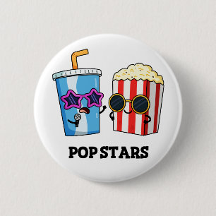 Pop Stars Funny Snack Pun  6 Cm Round Badge