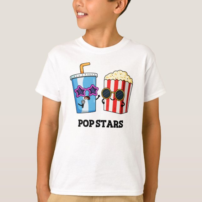 Pop Stars Funny Snack Pun  T-Shirt (Front)