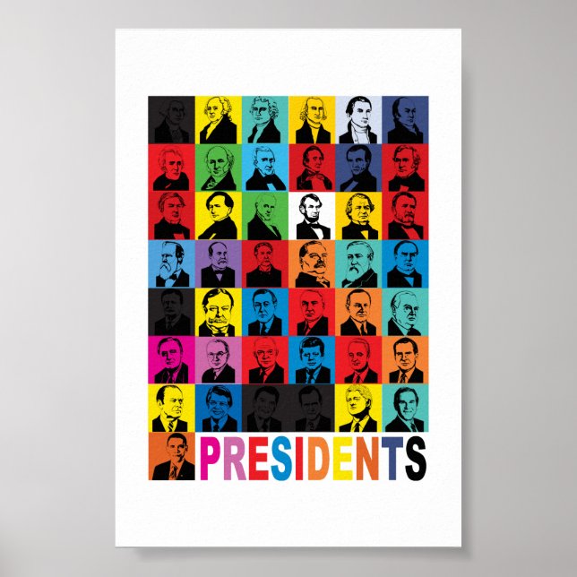 Pop-style Presidents Poster (Front)