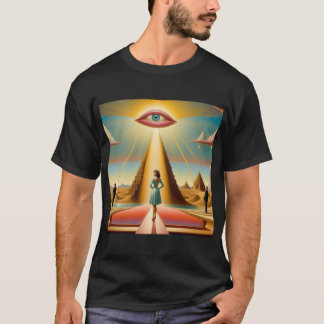 Pop Surreal Landscape with figures T-Shirt