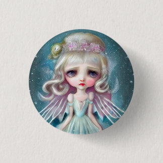 Pop Surrealism Blonde Girl 3 Cm Round Badge