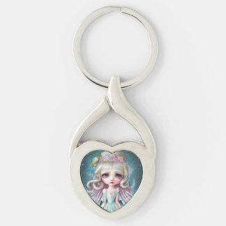 Pop Surrealism Blonde Girl Key Ring