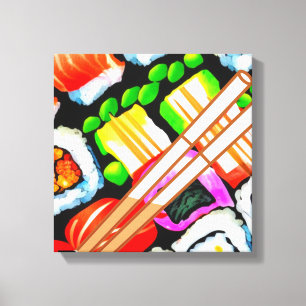 Pop Sushi Canvas Print