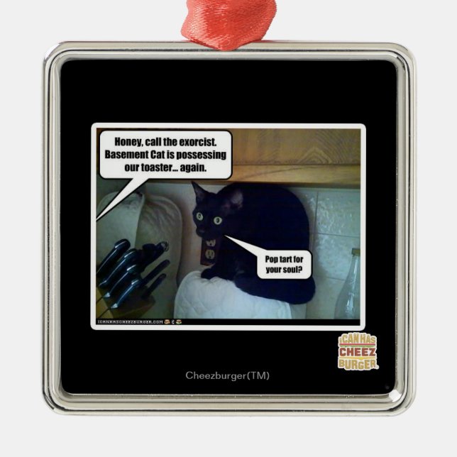 Pop tart for your soul? metal tree decoration (Front)