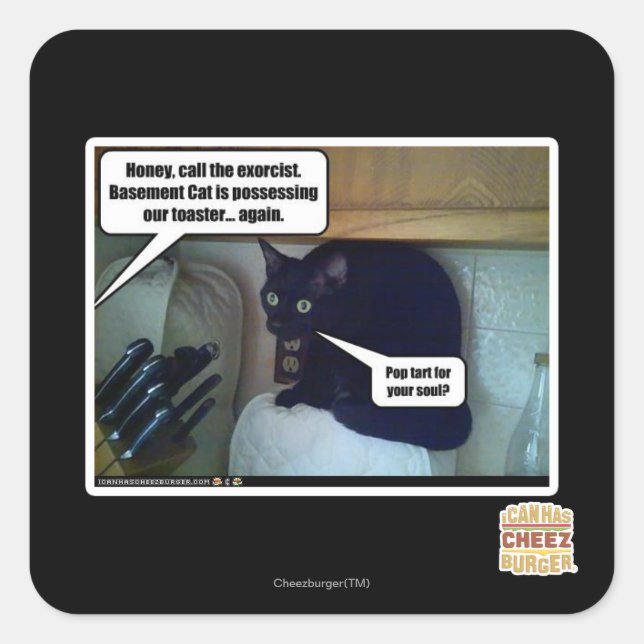 Pop tart for your soul? square sticker (Front)