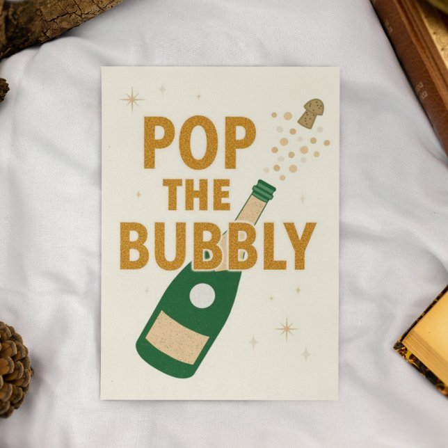 Pop the Bubbly Celebratory Card (Creator Uploaded)