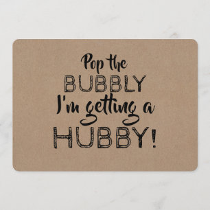 Pop the Bubbly Funny Bridesmaid Proposal Invitation