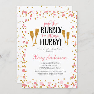 Pop The Bubbly I'm getting a Hubby invite