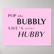 Pop The Bubbly, She's Getting a Hubby Back-Drop