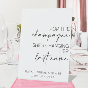 Pop The Champagne Bachelorette/Hen Do Sign