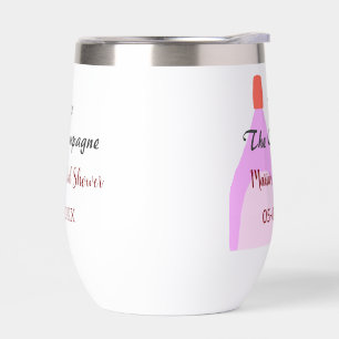 Pop the Champagne pink bridal shower add name date