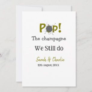 Pop the champagne we still do gold grey couple nam holiday card