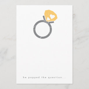 Pop the Question Engagement Party Invitation