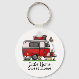 Pop Top Camper   Teardrop Trailer   Camper Van Key Ring