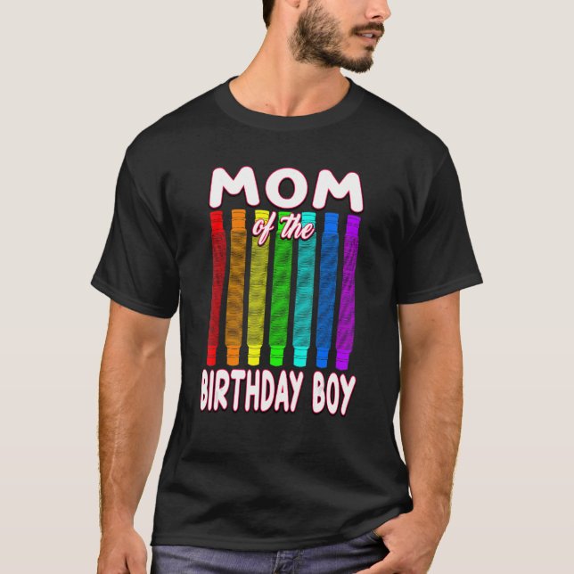 Pop Tube Birthday  Mum of the Birthday Boy T-Shirt (Front)