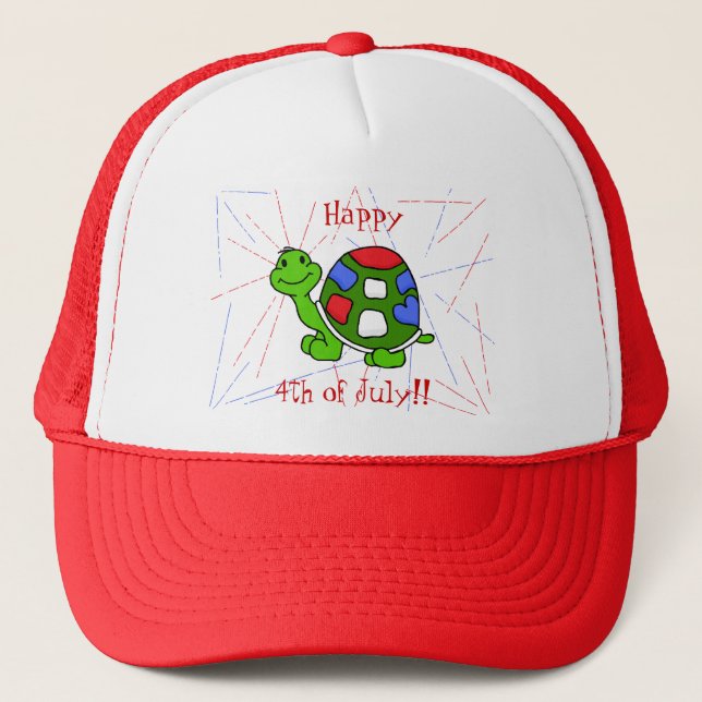 Pop Turtle 4th! Trucker Hat (Front)