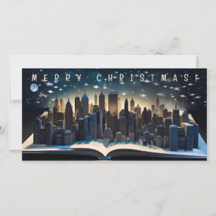Pop-up Book City at midnight 3 Merry Christmas FC