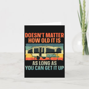 Pop Up Camper Art For Men Women Pop Up Trailer Cam Card