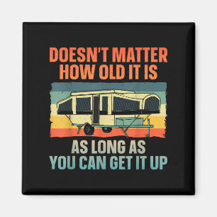 Pop Up Camper Art For Men Women Pop Up Trailer Cam Magnet