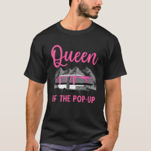Pop Up Camper Art For Women Girls Pop Up Trailer C T-Shirt