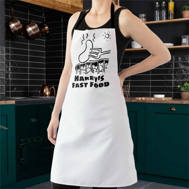 Pop-up Fast Food Restaurant or Takeaway Apron (Creator Uploaded)
