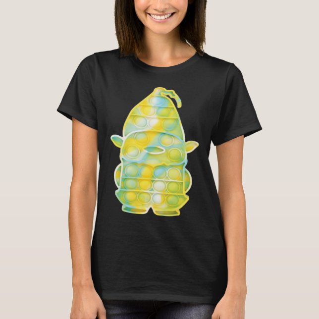 Pop Up Fidget Game Christmas Gnome for Children T-Shirt (Front)