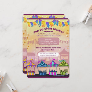 Pop Up Market Event Flyers (No AI)