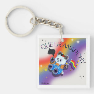 Pop up Pride Panda Keychain