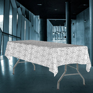 Pop Up Shop Business Logo Pattern Promo Trade Show Tablecloth