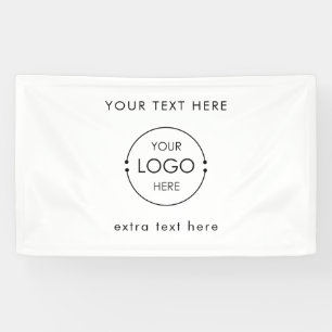 Pop Up Shop Hanging Booth Business Logo Text Banner