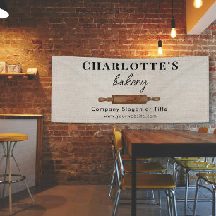 Pop Up Shop Rustic Bakery Business Backdrop Banner
