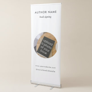 Pop Up Shop Standing Book Signing Author Promotion Retractable Banner