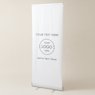 Pop Up Shop Standing Booth Business Logo Text Retractable Banner