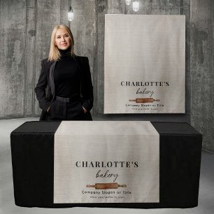 Pop Up Shop Table Runner Banner Bakery Linen Tapestry