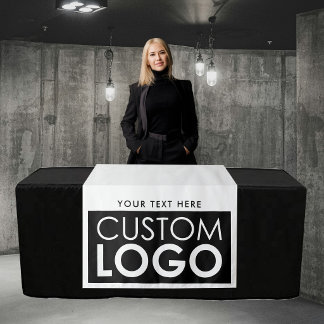 Pop Up Shop Table Runner Banner Big Logo and Text Tapestry