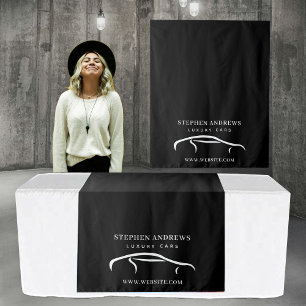 Pop Up Shop Table Runner Banner Business Car Logo Tapestry