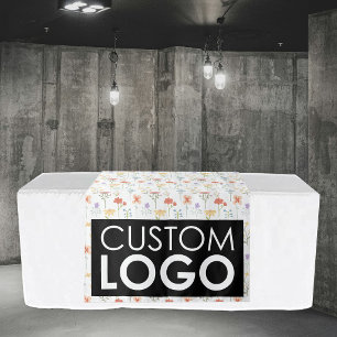Pop Up Shop Table Runner Banner Wildflowers Logo Tapestry