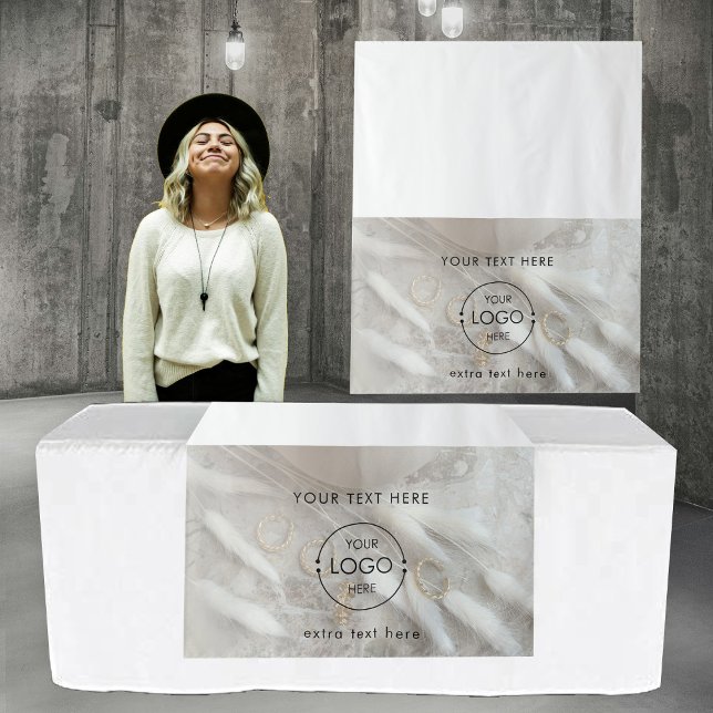 Pop Up Shop Table Runner Sign Logo Jewellery Vendo Tapestry (Pop Up Shop Table Runner Sign Logo Jewelry Vendor Tapestry)