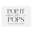 Pop When She Pops Personalised Baby Shower Favour
